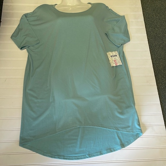 LulaRoe Solid Mint Green Irma Tunic Top-0339 - Picture 9 of 10